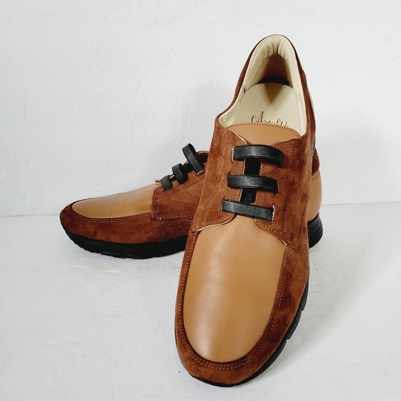 Amalfi Shoes - NEW Amalfi By Rangoni Firenze Brown Suede Sneakers Size 9.5